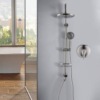 POP Sanitaryware Shower Faucet Set With Valve Bathroom High